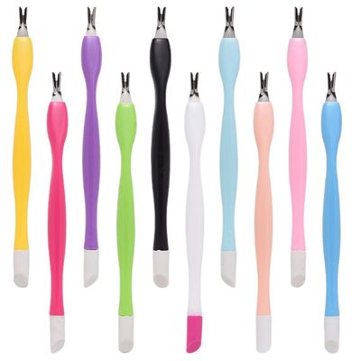 FOMIYES 50pcs Dual-ended Cuticle Trimming Tools for Dead Skin Removal Essential Manicure Professional Nail Care Kit Lightweight and Portable for Home and Salon Use Random Style
