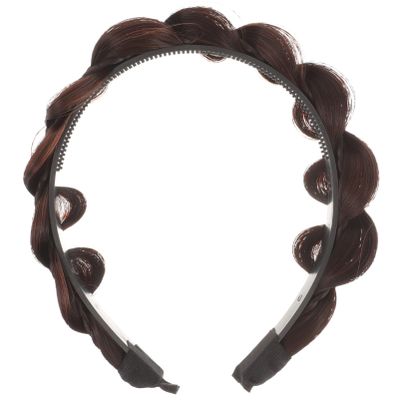 Lurrose Hair Headband Braid Wig Hair Nonslip Headband Women Headdress