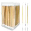 400PCS Gun Cleaning Swabs - Double Ended, 6 Inch Long, Pointed and Bamboo Cotton Swabs, Lint Free for Gun, Electronic and Makeup Cleaning view 1