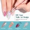 MIZHSE Builder Gel For Nails - 60g Clear Hard Gels Builder Nail Gels For Extension Gel Nails Strengthen Nail Art Manicure Kit With 100pcs Dual Forms And Brush view 3