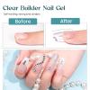 MIZHSE Builder Gel For Nails - 60g Clear Hard Gels Builder Nail Gels For Extension Gel Nails Strengthen Nail Art Manicure Kit With 100pcs Dual Forms And Brush view 4