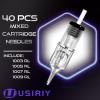 Tattoo Needles Cartridge Disposable Needles, Usiriy 40pcs Professional Tattoo Cartridges Assorted Mixed 1003RL 1005RL 1007RL 1009RL Round Liner Needles Agujas De Tatuajes De Cartucho view 2