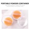 Beavorty 3sets Refillable Powder Cases Puff Portable Makeup Powder Holders Travel-friendly Design Airtight Lid for Even Distribution view 4