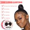 Edge Control Wax for Women Strong Hold Non-greasy Edge Control Smoother Edge Wax, Edge Wax Styling Gel Edge Control for Black Hair No Flaking, White Residue, Shine and Smooth (edge control-6pcs) view 3