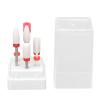 7Pcs Set Nail Drill Bits Set with Grinding Head Holder, Professional Ceramic Display Manicure Pedicure Bits, Acrylic Gel Nails Cuticle Manicure Pedicure view 2
