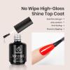 Beetles Clear Builder Gel for Nails with 2 Pcs 15 ml No Wipe Top and Base Coat Gel view 4