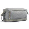 BAGSMART Travel Makeup Bag, Cosmetic Bag Make Up Organizer Case, Large Wide-open Pouch for Women Double Layers Purse for Toiletries Accessories Brushes Greey view 1