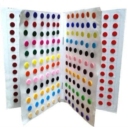 BlueQueen Multicolour/Black/Red/Maroon Colour KUMKUM Bindi Book For Women