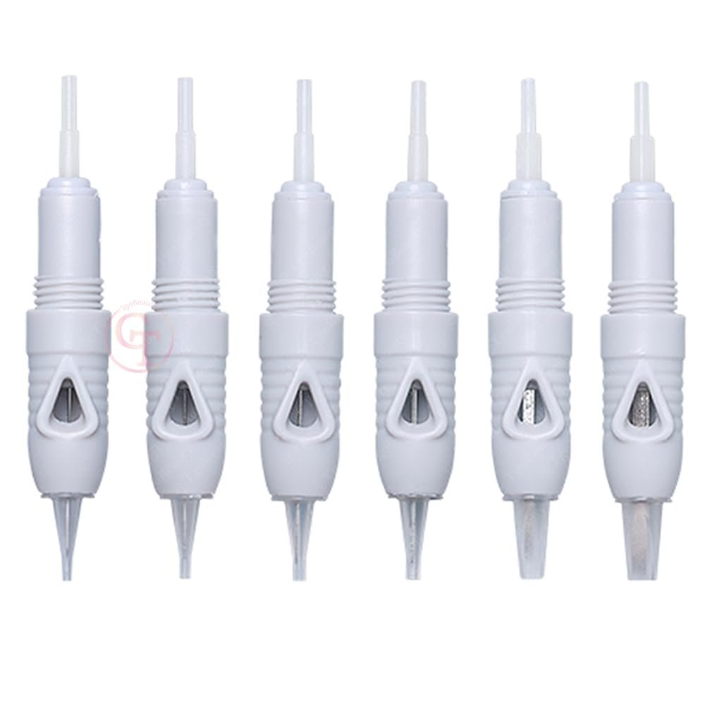 Charmant Liberty Tattoo Cartridge Needles 8mm Disposable Semi Permanent Makeup Microblading Needles for Eyebrow, Eyeliner Lips 20pcs/Set (20pcs 3P)