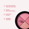aden 4 Blusher Palette Makeup  22gr  Natural & Durable Quality Light Coverage & Inner Glow  MADE IN ITALY (Blusher Palette) view 2