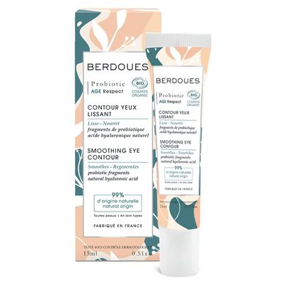 Berdoues Age Respect Smoothing Eye Contour | Anti Aging Skincare Treatment that Reduces Dark Circles, Puffiness & Smooths the Look Day After Day | Moisturizes & Nourishes. 0.51 fl.oz.