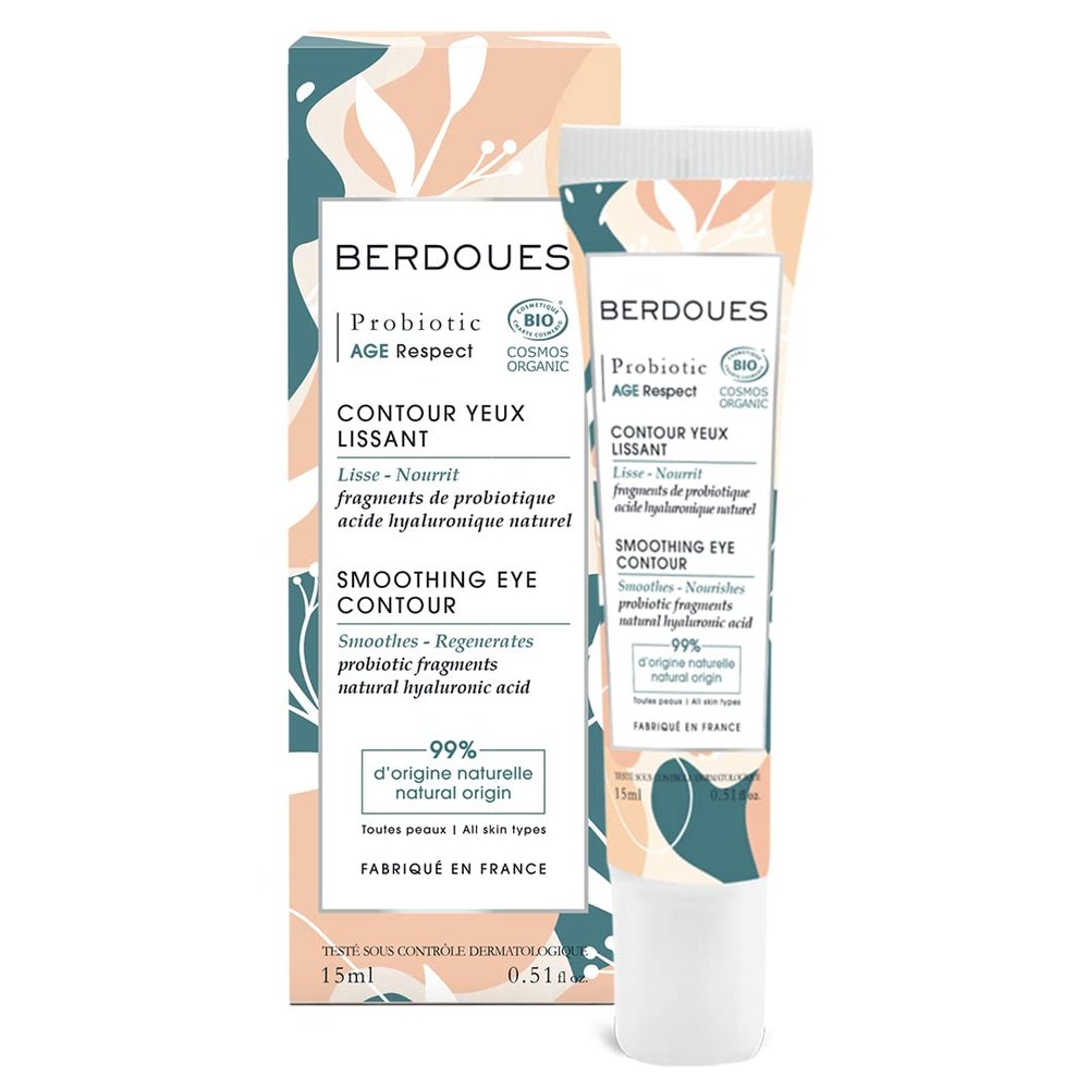 Berdoues Age Respect Smoothing Eye Contour | Anti Aging Skincare Treatment that Reduces Dark Circles, Puffiness & Smooths the Look Day After Day | Moisturizes & Nourishes. 0.51 fl.oz.