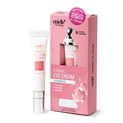 Epielle Firming Eye Cream | Anti-Aging Serum for Sagging Skin and Wrinkles | Cooling Applicator for Refreshing Application | Korean Skincare