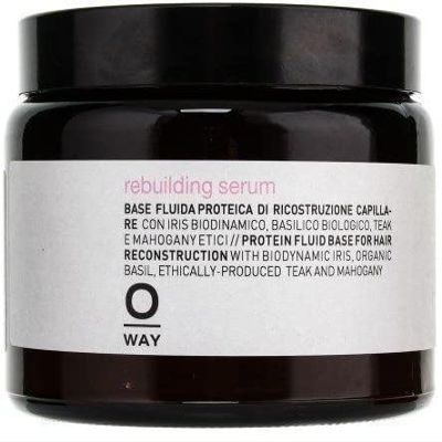 0way Rebuilding Serum, Made in Italy, Biodynamic Ingredients - Phytokeratin Hair Protein Treatment, Protein Fluid Base for Hair Reconstruction (16.9 oz)