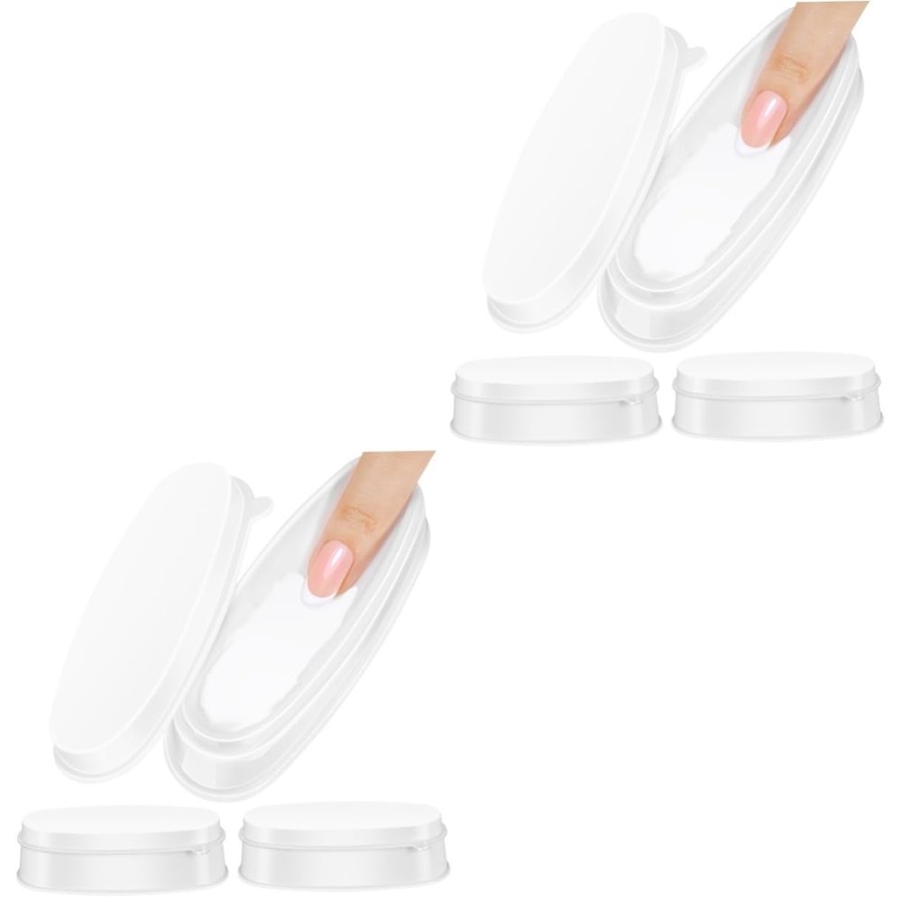 minkissy 6pcs Professional Nail Accessory Dipping Powder Box Nail Bowl French Tip Polish Holder