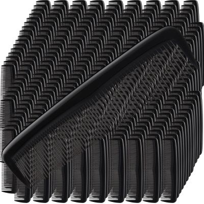 Zopeal 300 Pieces Hair Combs Bulk Plastic Pocket Comb 5 Inch Reusable Fine Dressing for Women Men Travel, Hotel, Homeless, Nursing Home, Charity, Homeless(Black)