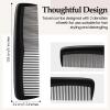 Zopeal 300 Pieces Hair Combs Bulk Plastic Pocket Comb 5 Inch Reusable Fine Dressing for Women Men Travel, Hotel, Homeless, Nursing Home, Charity, Homeless(Black) view 2
