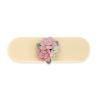 1928 Jewelry Ivory Color With Pink Porcelain Cluster Flowers Small 3.15 Inch Hair Barrette Clip For Women, (1 Pcs), Handmade Flowers, Botanical Inspired Floral Accessories, Made In USA view 2