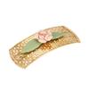 1928 Jewelry Large Pink Porcelain Flower Lattice 3.65 Inch Hair Barrette Clip For Women, (1 Pcs), Handmade Flowers, Botanical Inspired Floral Accessories, Made In USA view 1