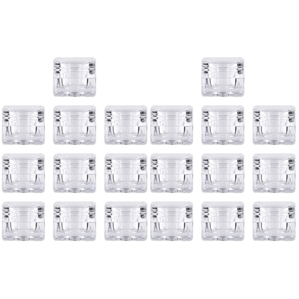 Beaupretty 20pcs Cosmetic Jars for Travel Portable Refillable Cream Containers Compact Storage for Lotions Products Lightweight and Convenient for Outdoor Use
