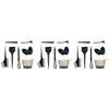 Beaupretty 24pcs Professional Hair Coloring Tools Hair Dyeing Brush Tinting Brush Clip for Diy Dyeing at Home view 1