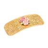 1928 Jewelry Large Pink Porcelain Flower 3.63 Inch Hair Barrette Clip For Women, (1 Pcs), Handmade Flowers, Botanical Inspired Floral Accessories, Made In USA view 1