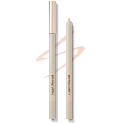 Heart Percent Dote On Mood Gel Eyeliner Pencil Long-Lasting Waterproof Smudge Proof Smooth Retractable, Aegyo Sal Makeup, Under Eye Highlighter with Built-In Sharpener, #06. Cream Beige