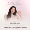 Heart Percent Dote On Mood Gel Eyeliner Pencil  Long-Lasting Waterproof Smudge Proof Smooth Retractable, Aegyo Sal Makeup, Under Eye Highlighter with Built-In Sharpener, #06. Cream Beige view 2
