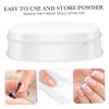 minkissy 9pcs Nail Trays Practical Plastic Dipping Powder Containers for Nail Art French Style Manicure Supplies for Home and view 4