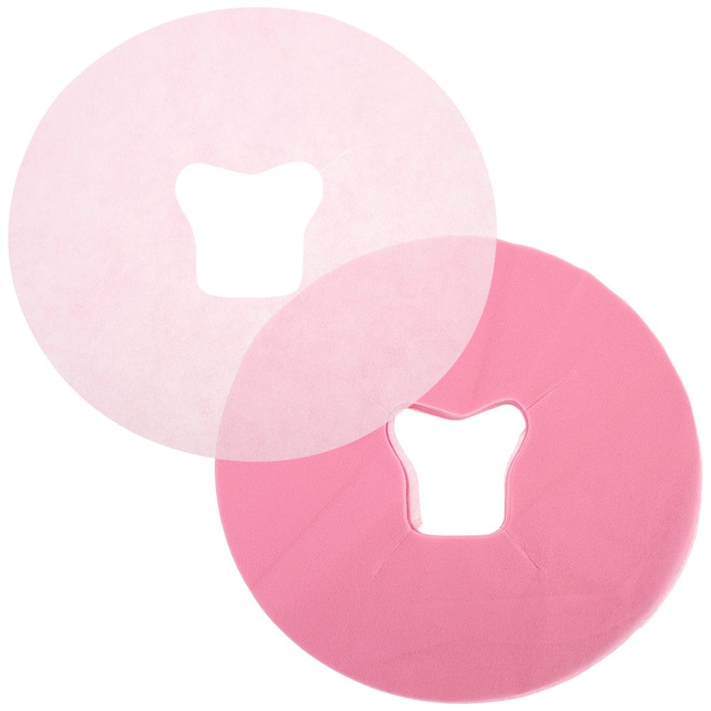 KALLORY 100pcs Disposable Face Massage Headrest Pads Soft and Comfortable Pillow Covers for Spa and Home Use Design for Enhanced Relaxation and Support