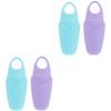 minkissy 4pcs Silicone Face Massage Roller Ice Mold for Skin Care Portable Eye Treatment Tool for Dark Circles Puffiness Reusable Cold Compress Facial Roller view 1