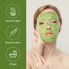 Patelai Jade Facial Mask, Jade Sleep Natural Stone Green Facial Cooling Mask, Beauty Skincare Massage Tools for Alleviate Puffiness Face Massage Puffy Eyes Dark Circles view 2