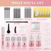 2025 4in1 Lash Lift and Brow Lamination Kit with Long-Lasting Black Color for 6-8 Weeks, Eyelash & Eyebrow Perm DIY Professional Kit,Easy to Use at Home & Salon view 2