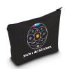 LEVLO Music Band Cosmetic Make Up Bag Star Moon Sun Lover Gift You'Re a Sky Full Of Stars Make Up Zipper Bag (Full Of Stars Black) view 1