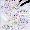 4240Pcs Transparent Ab Flatback Rhinestones 6 Sizes Crystal Diamonds for Nail Art Crafts Clothes Shoes with Tweezers and Picking Pen view 4