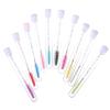 Beaupretty 40pcs Ergonomic Handle Tube Eyelash Brush Natural Finish Mascara Wands Lash Pack Eyelash Makeup Tool view 2