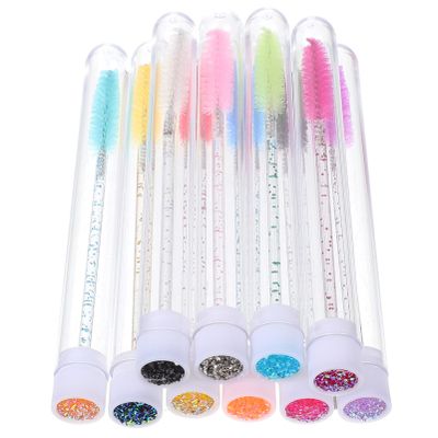 Beaupretty 60pcs Lightweight Eyelash Brush Makeup Brush Eyelash Applicator Tube Beauty Tools