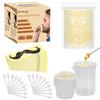 Nose Wax Kit Men Women, Bouvetan Nose Hair Waxing Kit with 100g Nose Hair Wax Beads (15-20 USES), 20 Applicator, 15 Mustache Protector, 10 Paper Cups, 1 Measuring Cup - Easy and Quick, Instant view 1