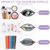 Chunful 12 Pcs Inspirational Christian Gifts Religious Makeup Bags Bulk for Women Bible Verse Flower Cosmetic Bag Thanksgiving Christmas Gift for Church Ladies, 7.48 x 4.72 Inch(Stylish) view 4