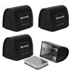 Linkidea 4 Pack Razor Blade Disposal Container, Safety Razor Blade Bank, Safe Razor Metal Disposal Case for Storing Used Wasted Blades (Black) view 1