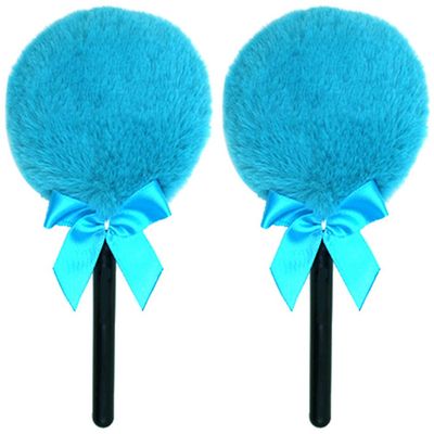 Beaupretty 2pcs Powder Puff Miss Dry Puff Long Hair Soft