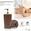Elitzia Massage Oil Warmer Lotion Warmer 131F Constant Temperature with Metal Plastic Pump Bottles Massage Oil Heater for Creams Gels & Essential Oils ETOH843NB (Square Nut Colour) view 2