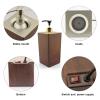 Elitzia Massage Oil Warmer Lotion Warmer 131F Constant Temperature with Metal Plastic Pump Bottles Massage Oil Heater for Creams Gels & Essential Oils ETOH843NB (Square Nut Colour) view 4