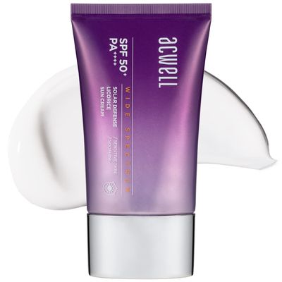 ACWELL Solar Defence Licorice Sunscreen SPF 50+ PA++++  Anti Sebum & Skin Calming Face Sunblock  Chemical and Physical UV & Sunray Protection - Sweat & Sebum Proof  Reef Safe, 1.69oz.