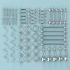 ChiMunllin 120PCS Body Piercing Kit Surgical Steel 14G 16G 20G BCR CBR Labret Lip Rings Cartilage Daith Earrings Nose Septum Nose Studs Belly Button Rings Jewelry Needles Gloves Clamps Tools view 3
