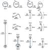 ChiMunllin 120PCS Body Piercing Kit Surgical Steel 14G 16G 20G BCR CBR Labret Lip Rings Cartilage Daith Earrings Nose Septum Nose Studs Belly Button Rings Piercing Jewelry Needles Gloves Clamps Tools view 2