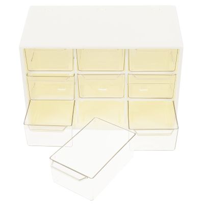 FOMIYES Jewelry Box 3 Compartment Drawer Storage Cosmetics Storage Box Organizer Desktop Holder