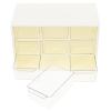 FOMIYES Jewelry Box 3 Compartment Drawer Storage Cosmetics Storage Box Organizer Desktop Holder view 1