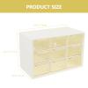 FOMIYES Jewelry Box 3 Compartment Drawer Storage Cosmetics Storage Box Organizer Desktop Holder view 3