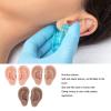 3 Pairs Silicone Ear Model, Soft Flexible Ears 3 Colors Artificial Reusable Novice Simulated 3D Nose and Mouth Model Display Prop Teaching Tool for Piercing Practice view 4